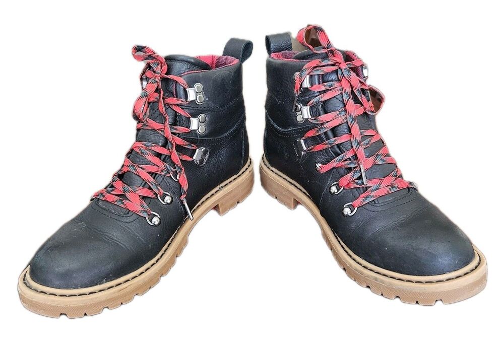 Toms Summit Combat Style Boot Lace Up Chunky Heel Womens Size 6.5 Hiking Boots - Picture 6 of 8